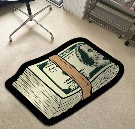 USD Paper Note Special-shaped Home Ground Mat