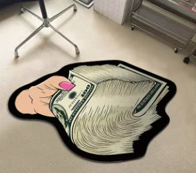 USD Paper Note Special-shaped Home Ground Mat